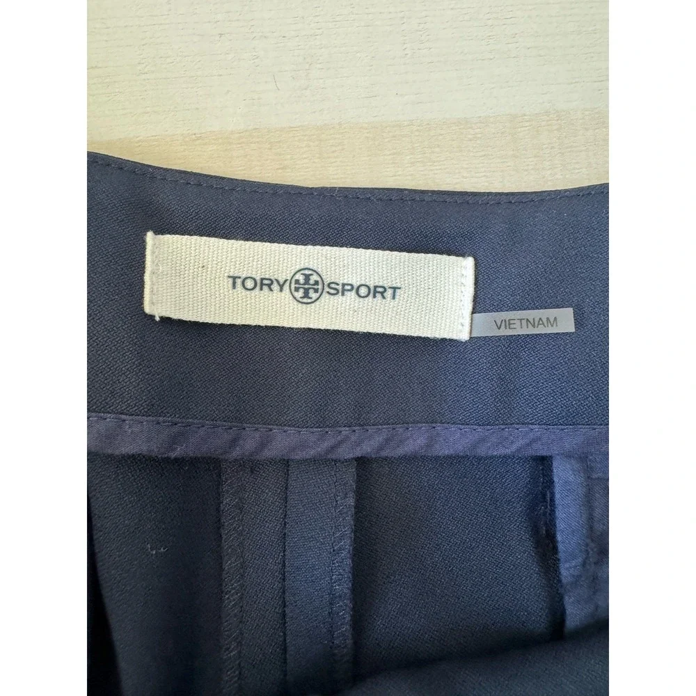 Tory Burch Sport Tech Twill Golf Skort Women's Medium Navy